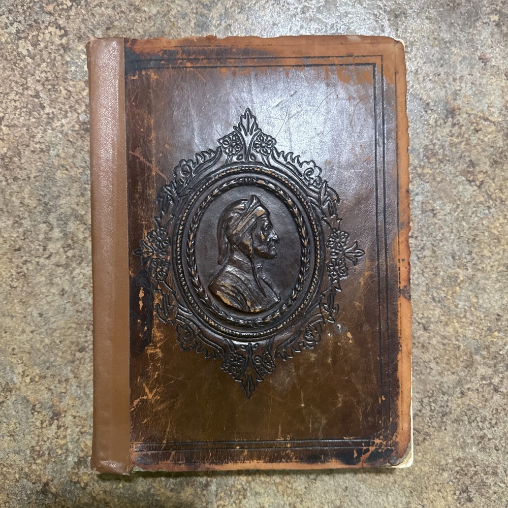 THE DIVINE COMEDY OF DANTE ALIGHIERI C.1930 ILLUSTRATED, FINE LEATHER BINDING